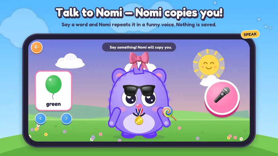 screenshot of Hello Nomi!