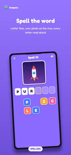 screenshot of Snapzle