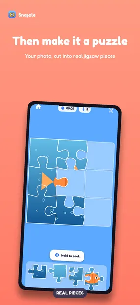 screenshot of Snapzle